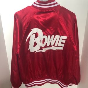 Red Bowie Bomber Jacket